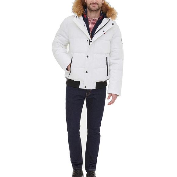 ❗️FINAL❗️ 🆕 Tommy Hilfiger Quilted Arctic Cloth Bomber 🔴🔴 - Picture 3 of 8